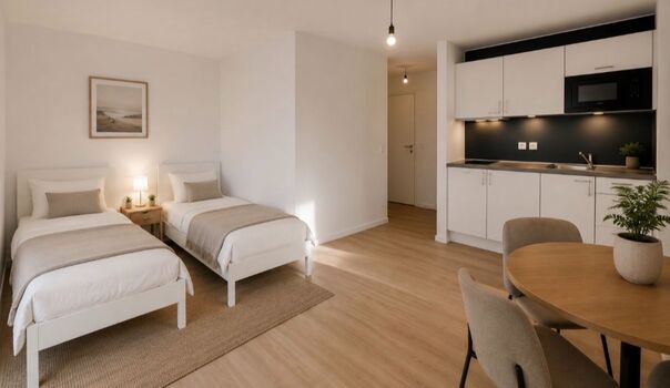 Hotel Zimmer mit Kochmöglichkeit - Gut & Günstig Bild 1 Hotel Zimmer mit Kochmöglichkeit - Gut & Günstig Bild 1