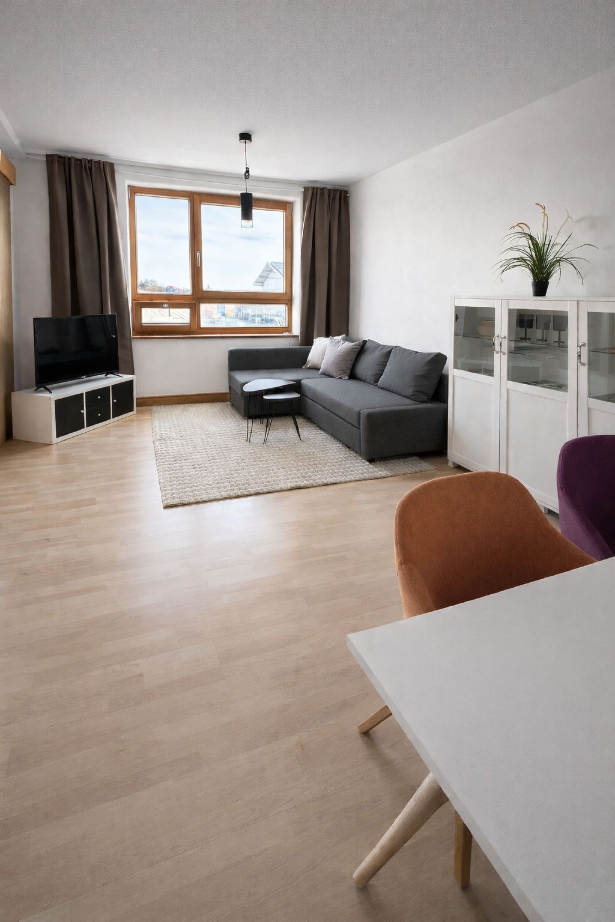 Wohnbereich mit Schlafcouch & TV Wohnbereich mit Schlafcouch & TV