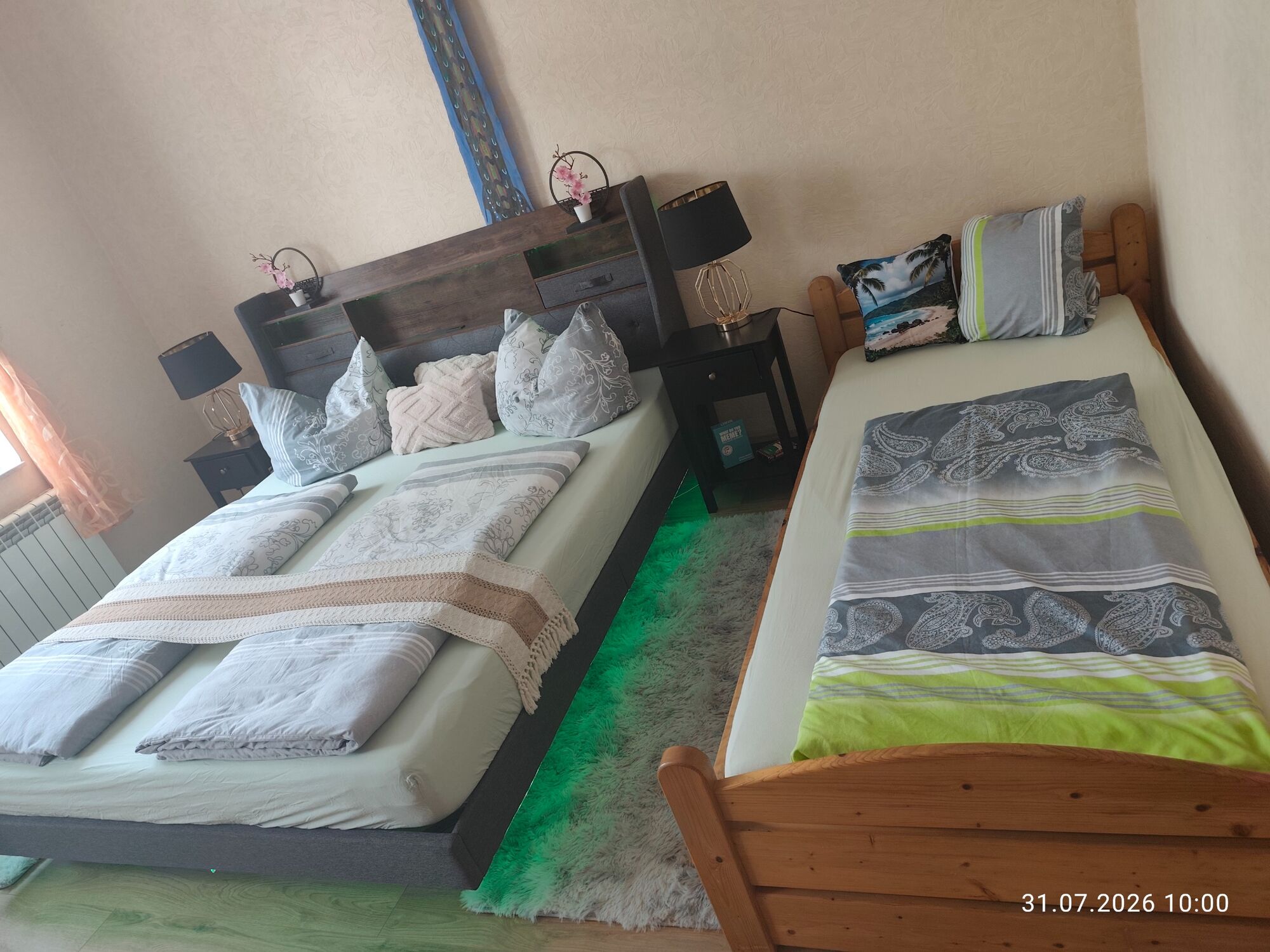 Schlafzimmer 1 mit einem extra Bett Schlafzimmer 1 mit einem extra Bett
