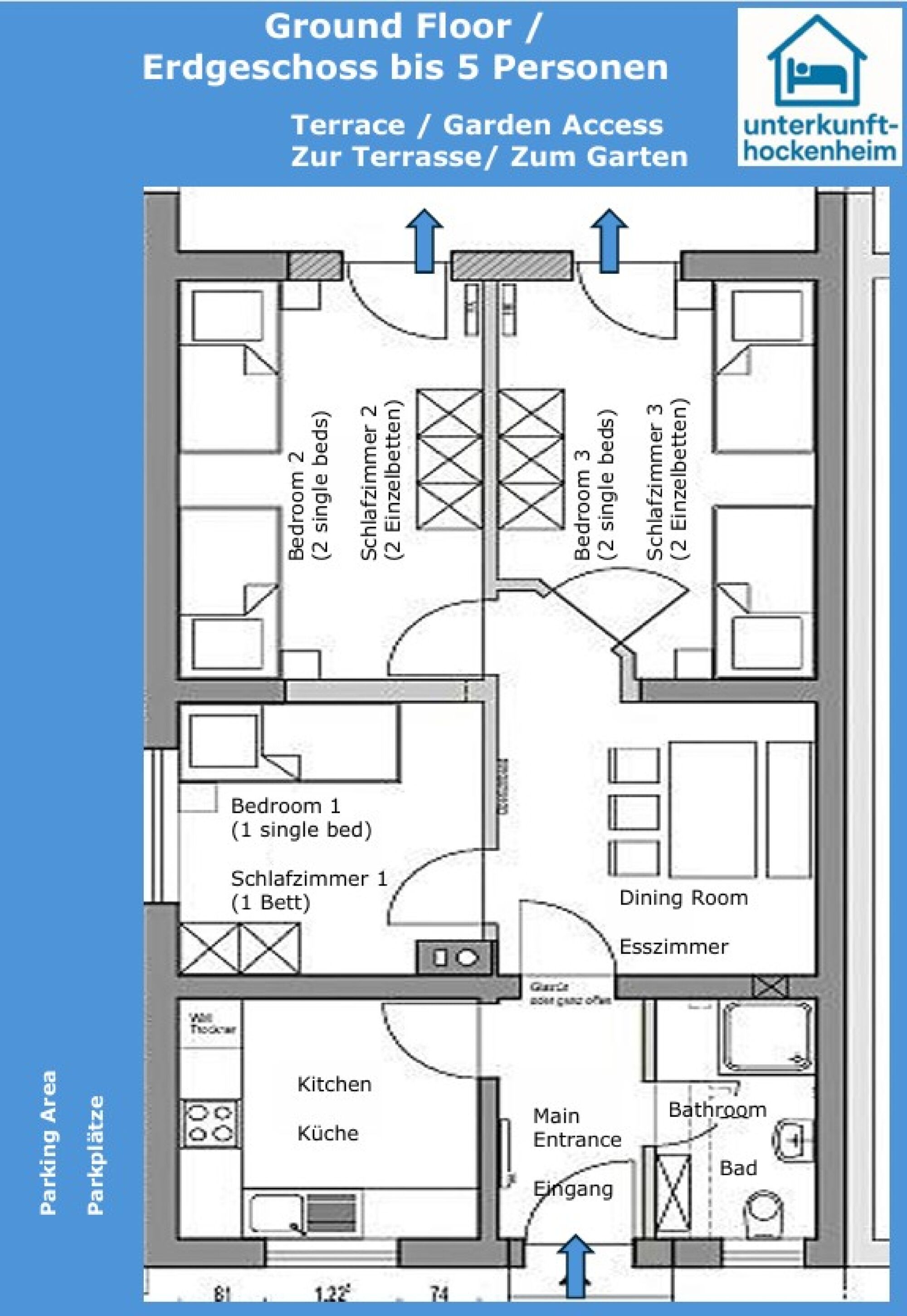 Aufteilung EG / ground floor plan Aufteilung EG / ground floor plan