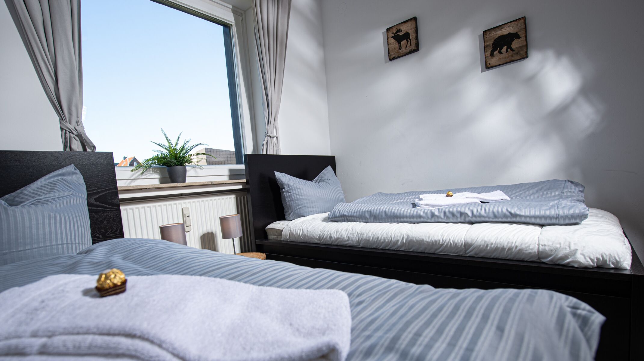 Schönes Licht und helle Räume