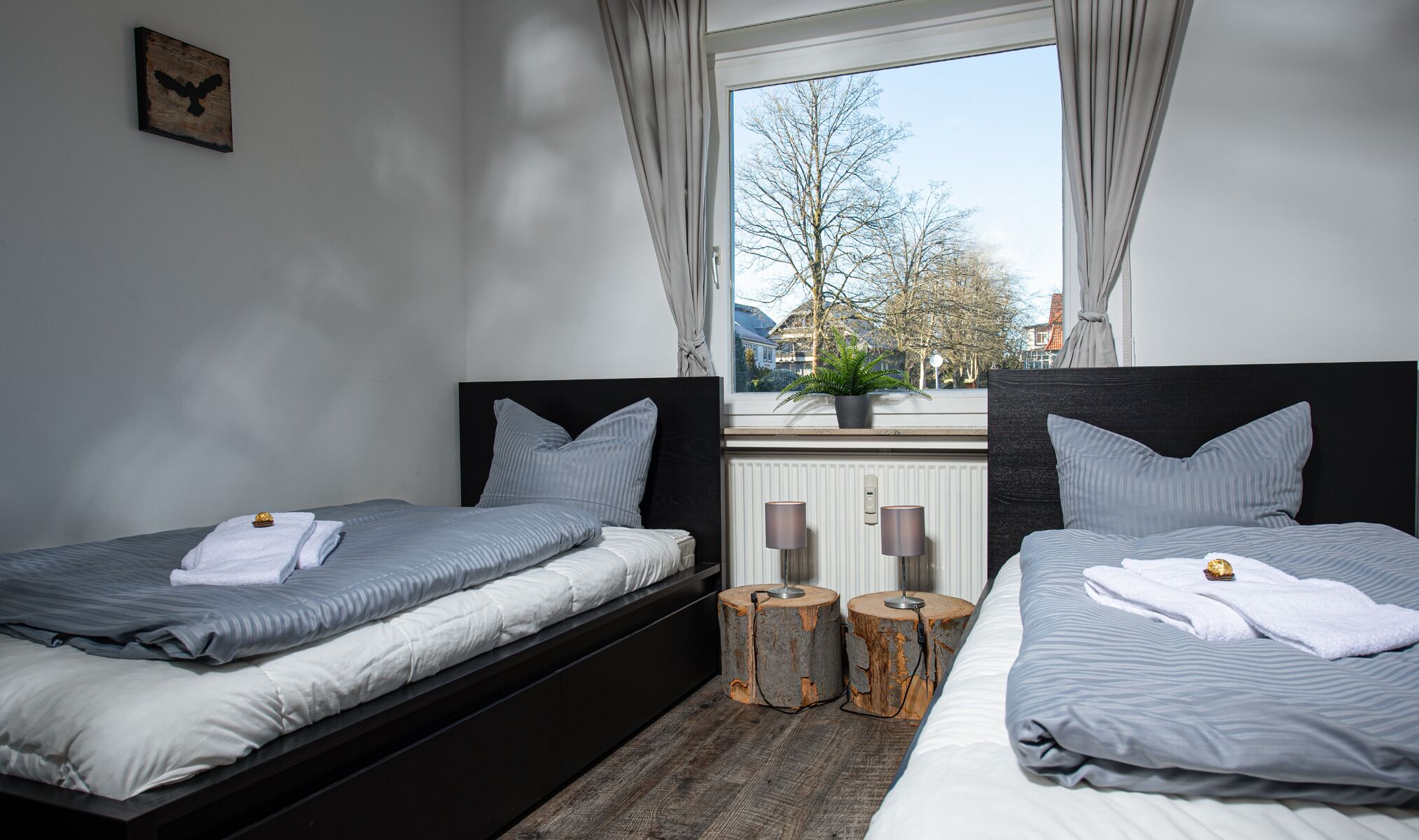 Das zweite Schlafzimmer mit schönen Details