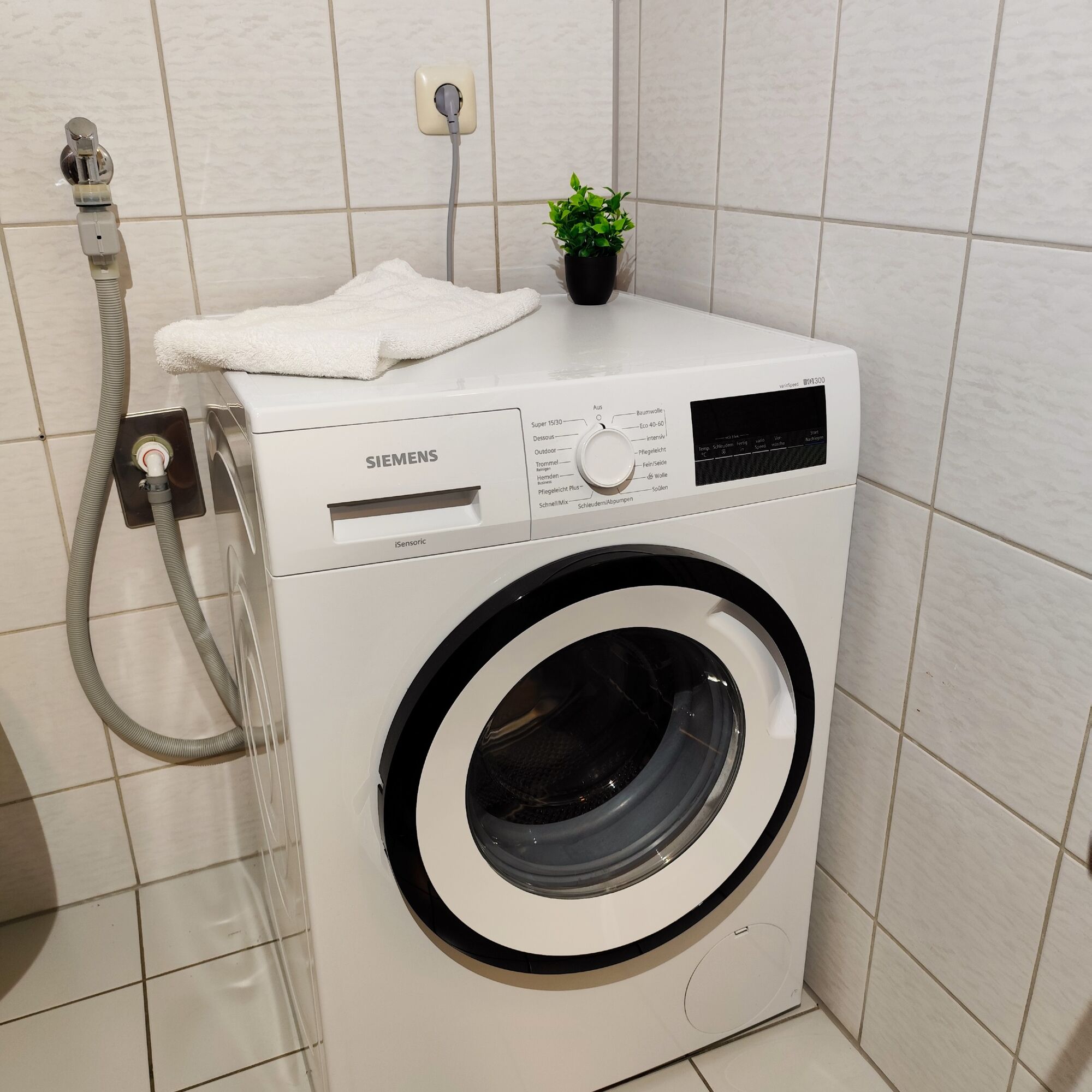 Waschmaschine in der Wohnung