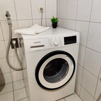 Waschmaschine in der Wohnung