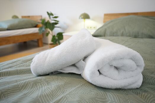 Grundausstattung Handtücher und Bettwäsche