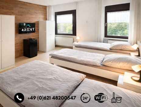 4RENT Apartments - Boardinghouse Worms - 24h Check-in Bild 1