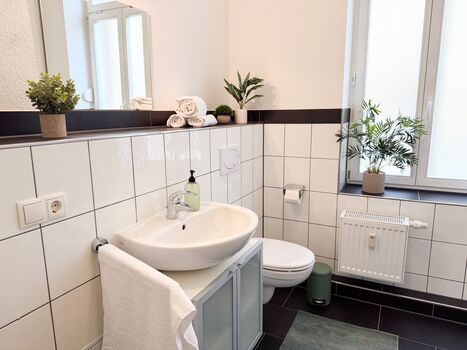 Badezimmer: inkl. Handtücher, Seife, Toilettenpapier, Duschgel