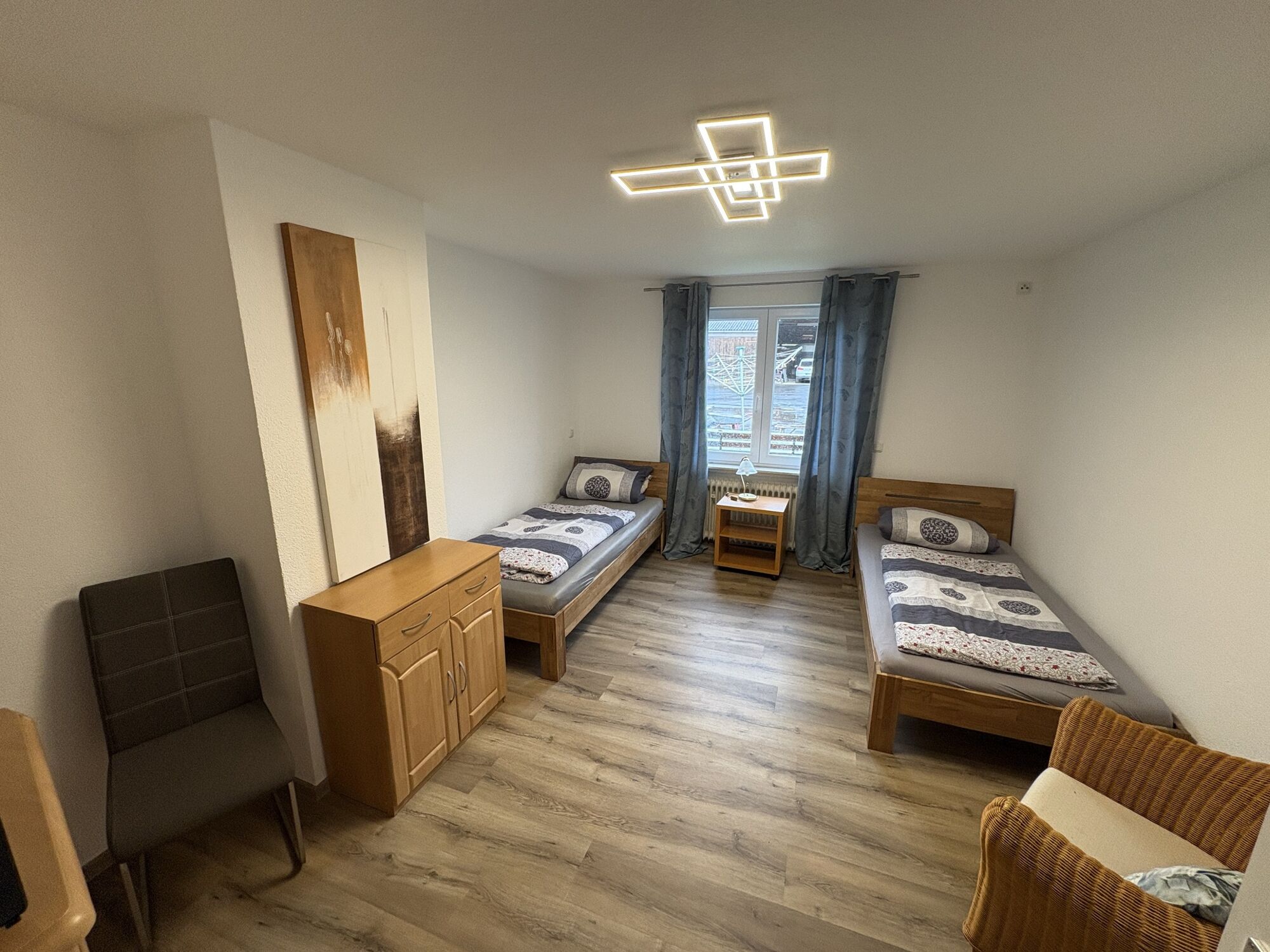 Wohnung 2: Zimmer mit 2 Einzelbetten