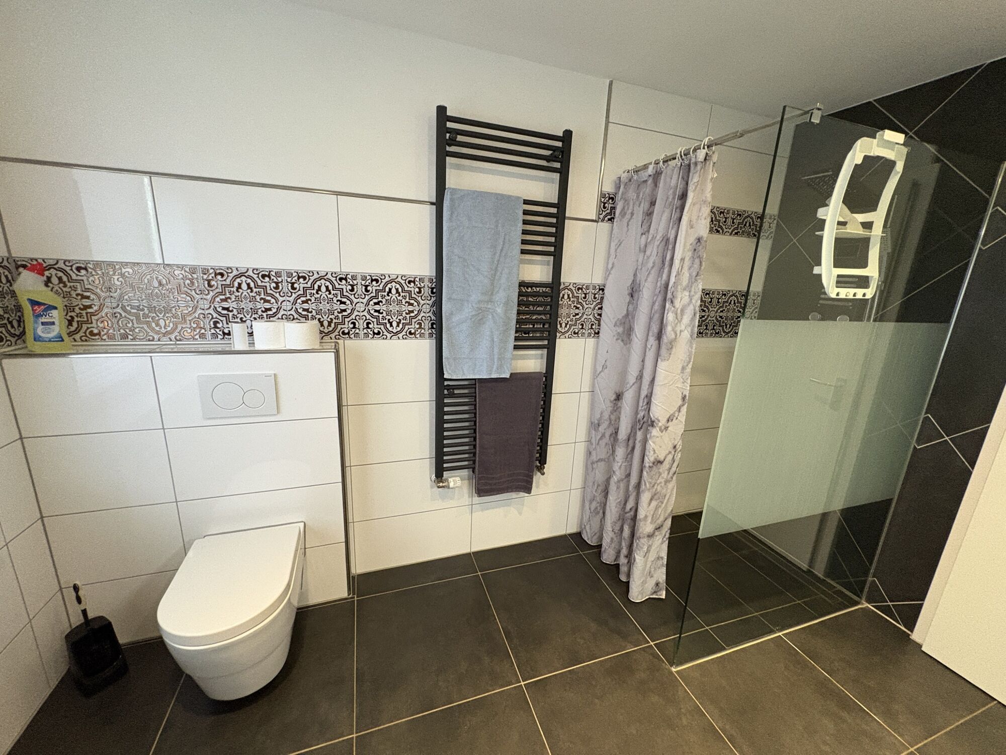 Wohnung 1: Dusche und WC