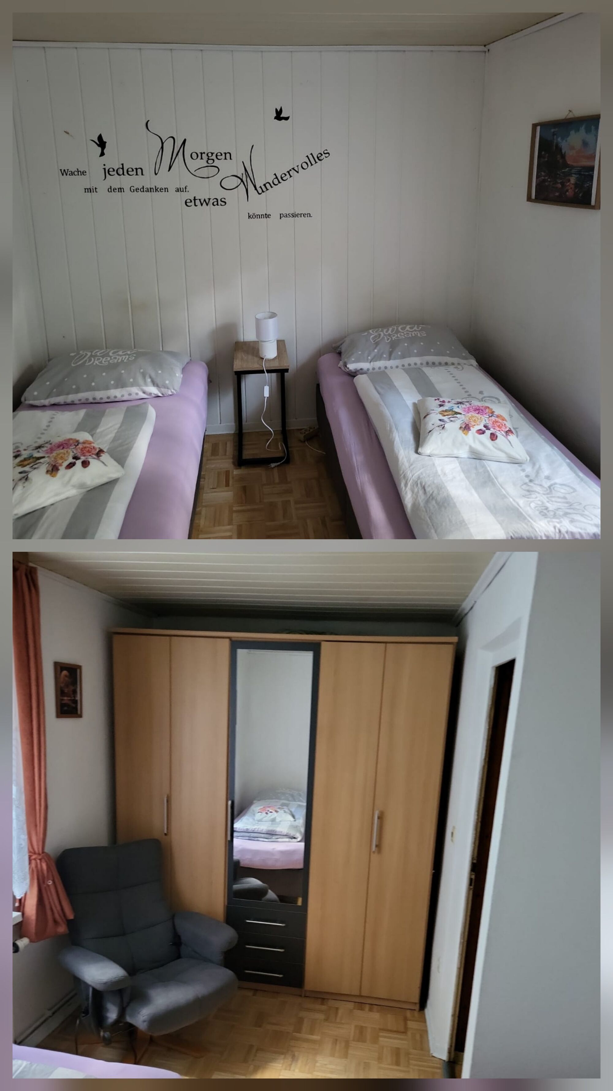 Schlafzimmer 2 bei doppel Belegung 