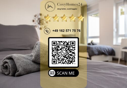 CosyHomes24 (GE09c) • Highspeed Wifi • Balkon• Stellplatz Bild 2