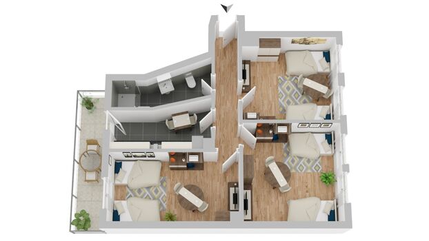 CosyHomes24 (GE09c) • Highspeed Wifi • Balkon• Stellplatz Picture 4