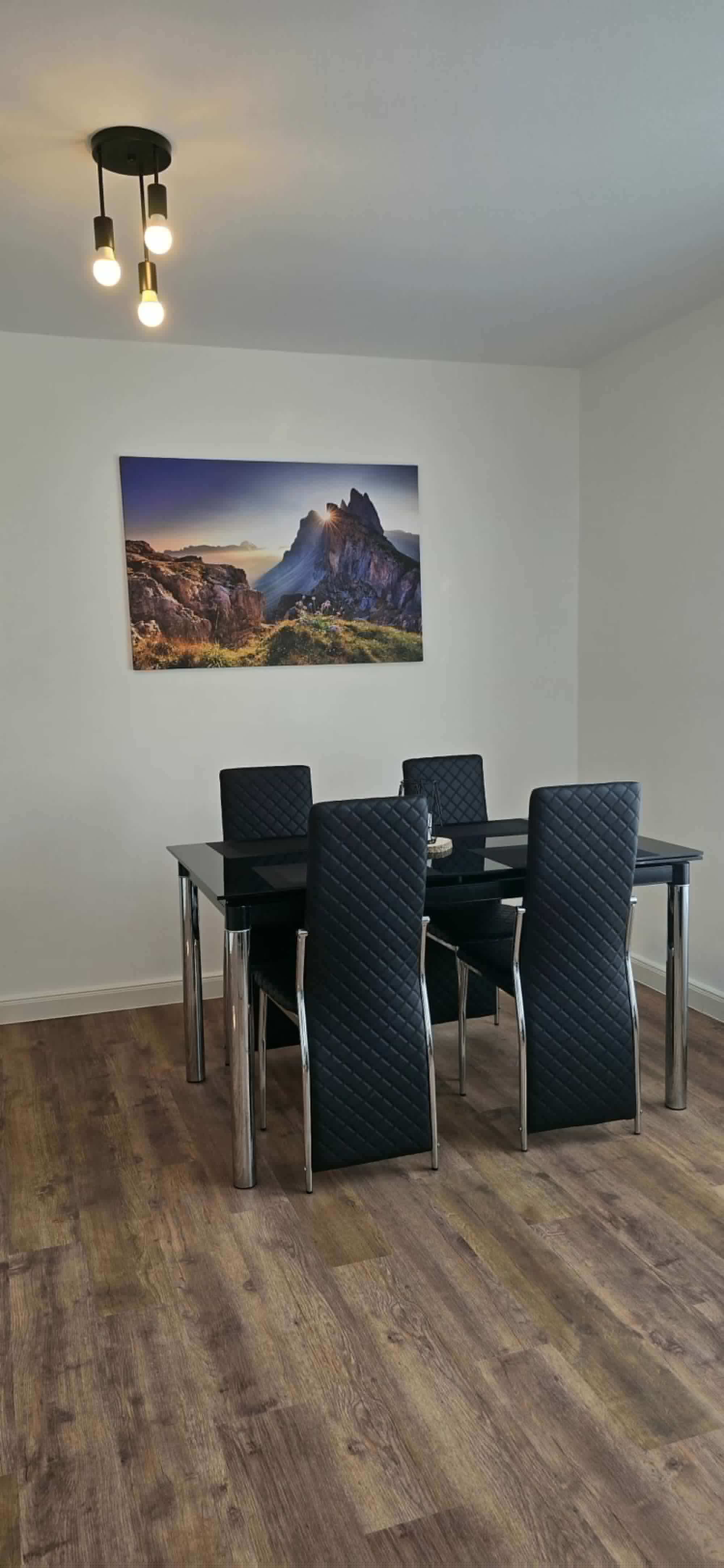Essbereich im Wohnzimmer
