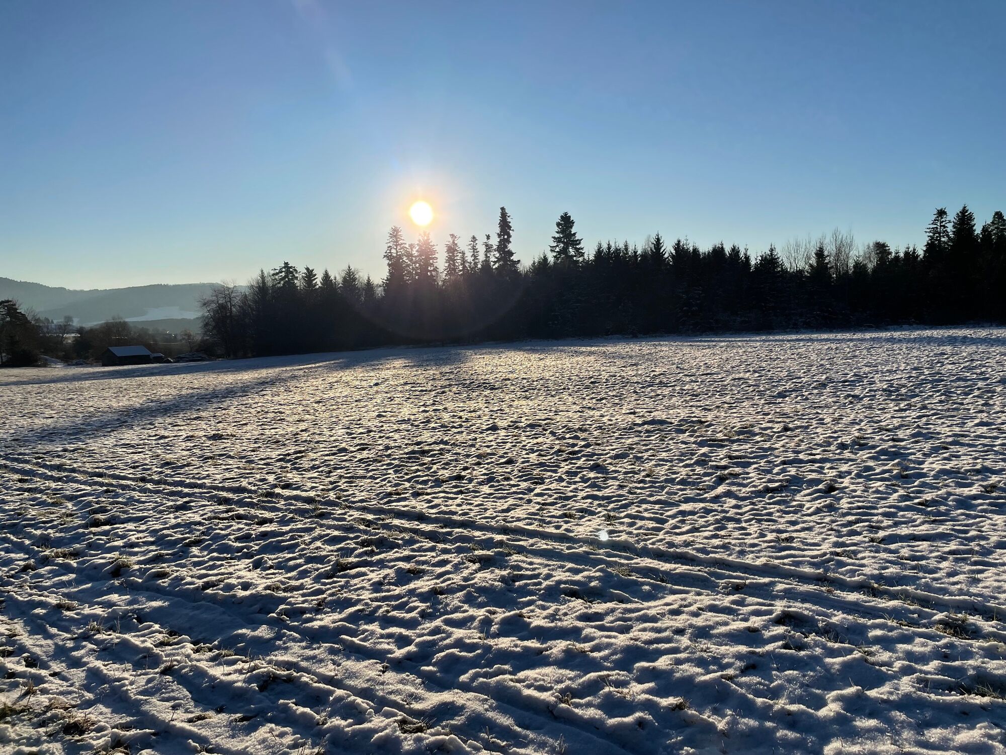 Wanderwege im Schnee