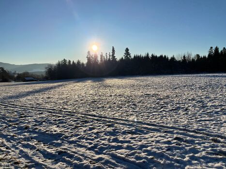 Wanderwege im Schnee