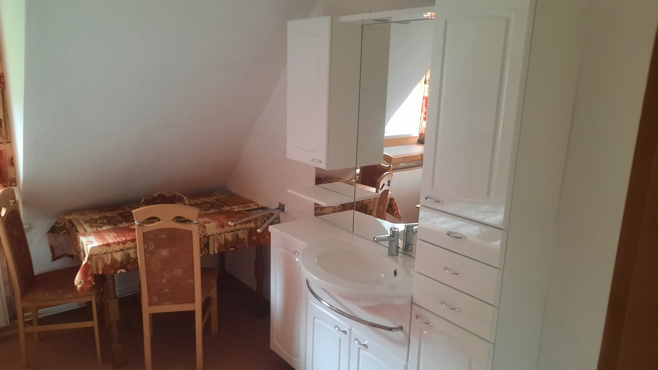Waschplatz im Doppelzimmer