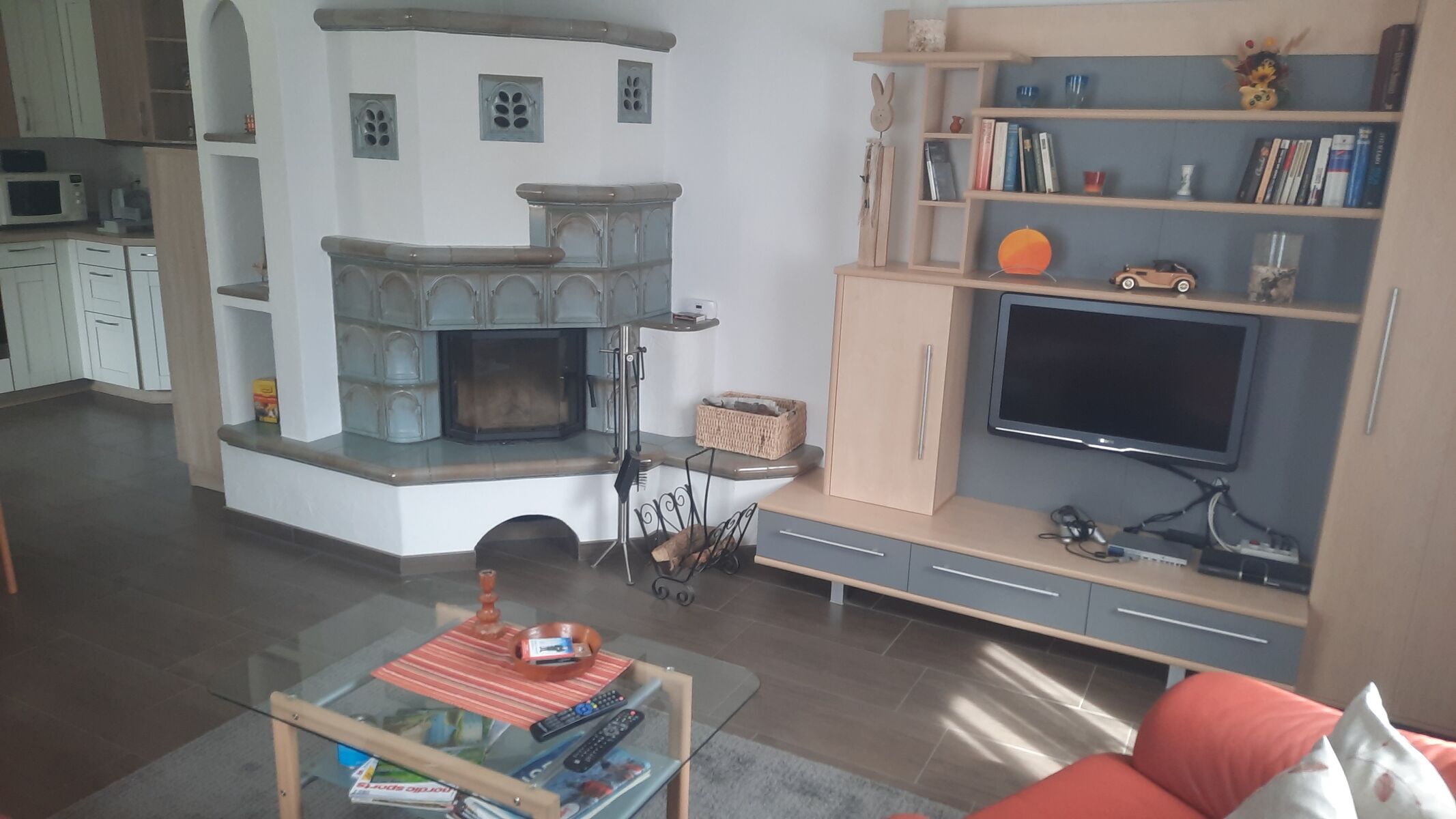 Kamin im Wohnzimmer 