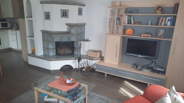 Kamin im Wohnzimmer 