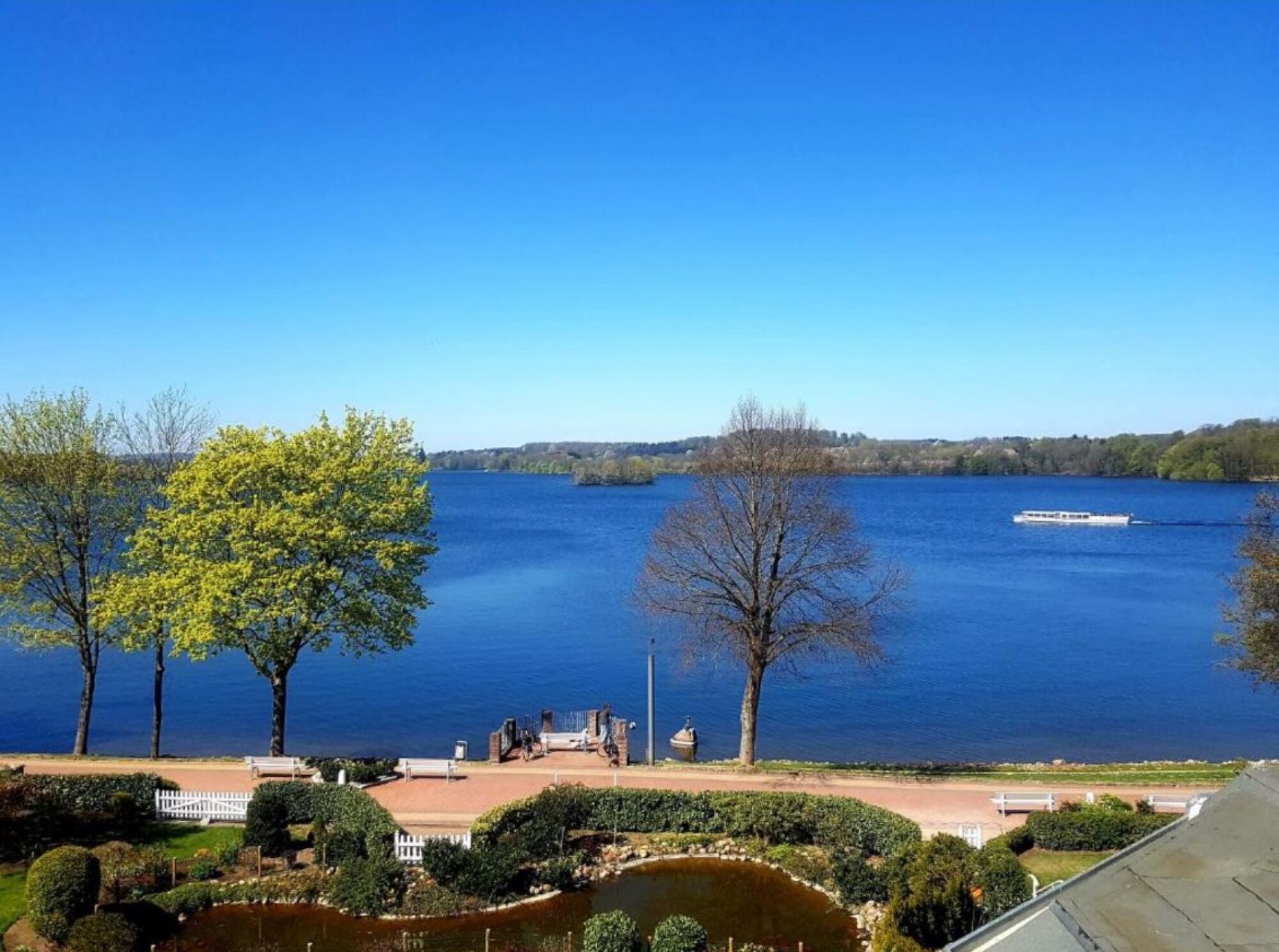Blick vom Balkon auf den Dieksee