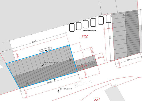 Neu geplantes Monteuerzimmer , 2 x 4 ZKB a 100 m2