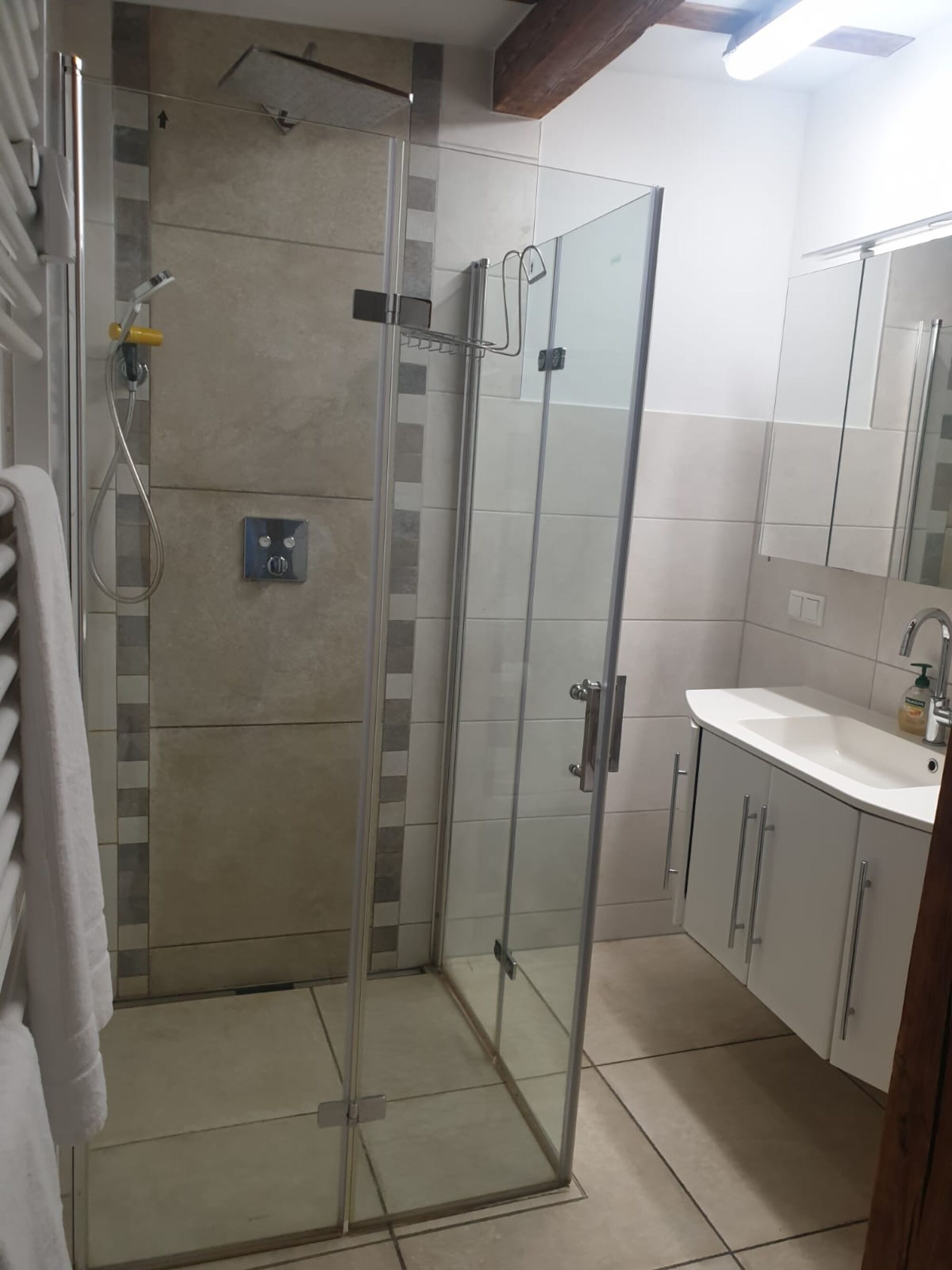 Badezimmer mit Dusche