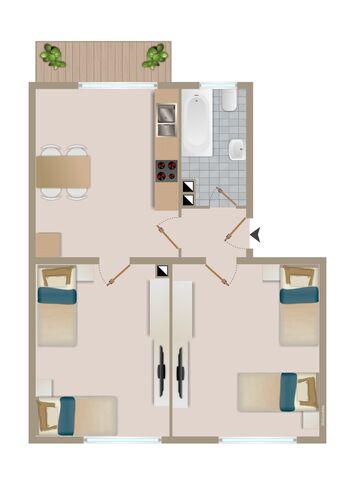 CosyHomes24 (GE09b) • Balkon • Higspeed-Wifi • Stellplatz Picture 4