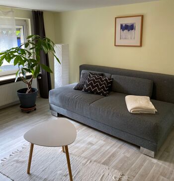 Wohnzimmer mit Doppelsofa