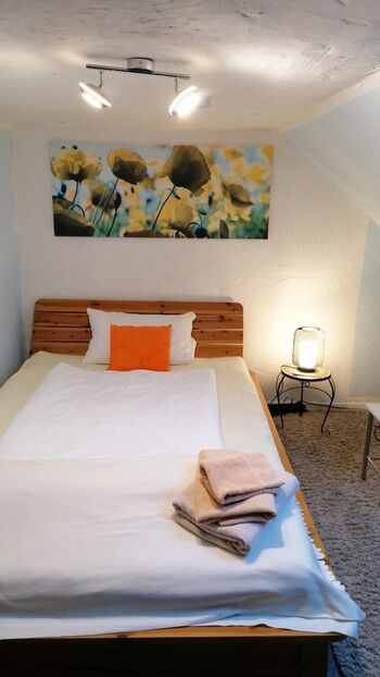 Schlafzimmer Nr.4 / unter dem Dach / Einzelzimmer mit Schrägen