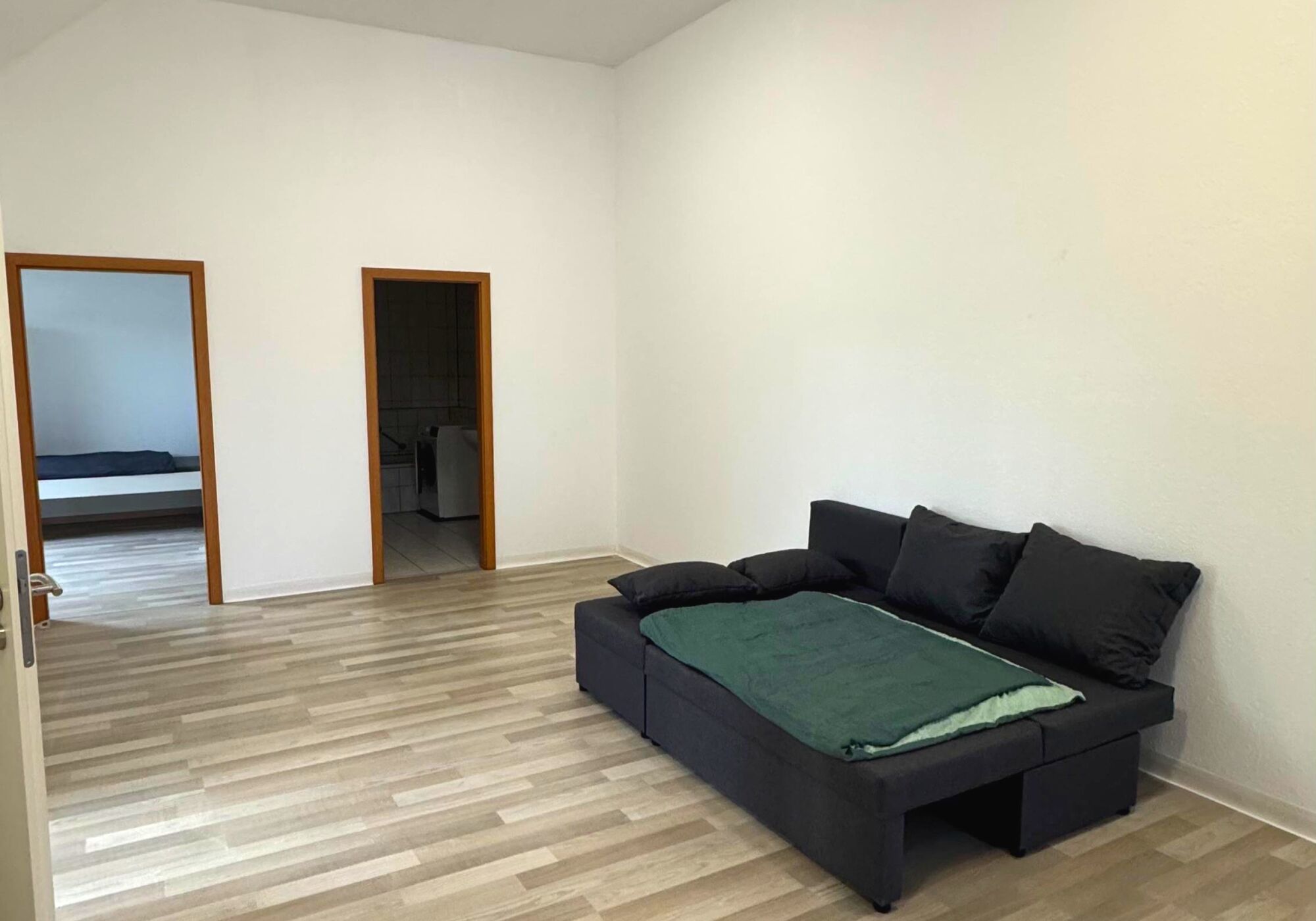 Sofa im Wohnzimmer auch zum Schlafen