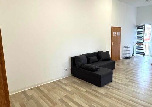 Sofa im Wohnzimmer auch zum Schlafen