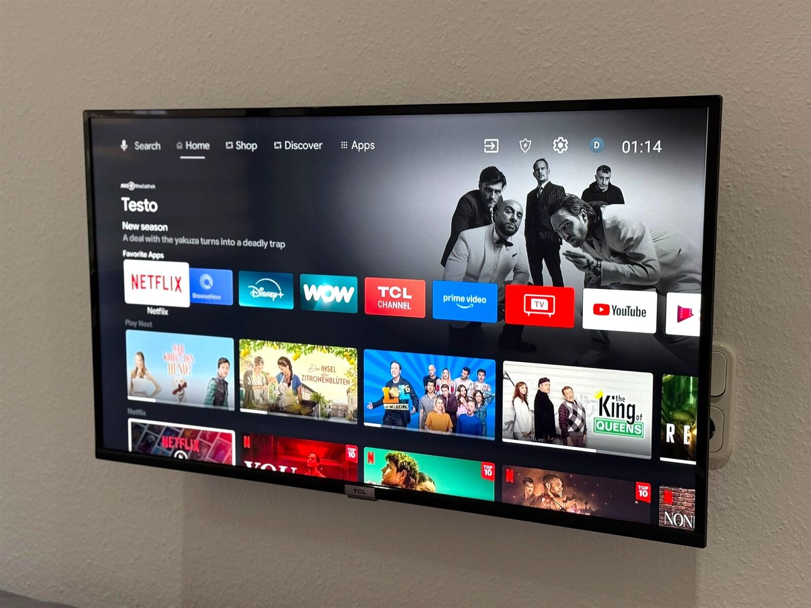 TV und Wlan vorhanden