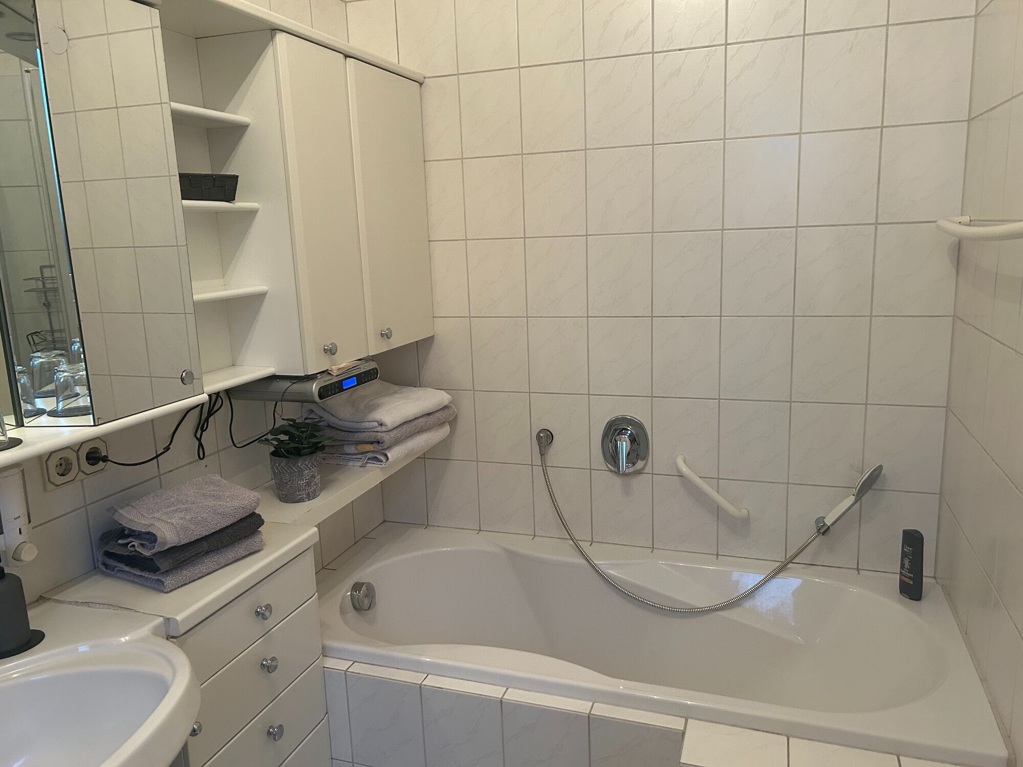 Wannenbad im Badezimmer