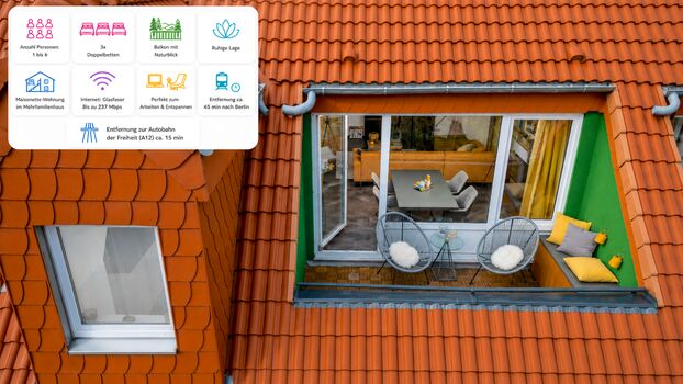 Balkon mit Naturblick | Balcony with Garden View