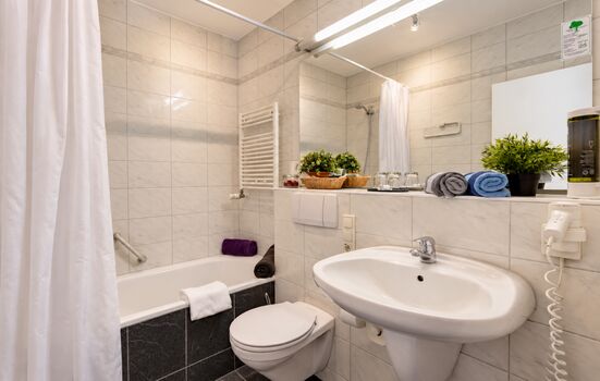 Bad/WC mit Duschwanne