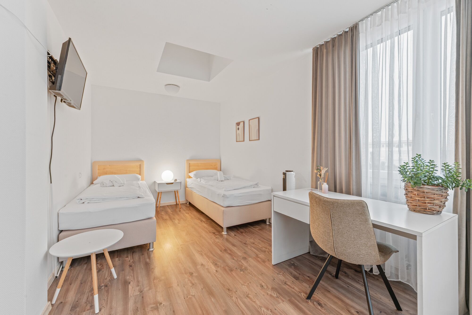 Doppelzimmer mit Einzelbetten 