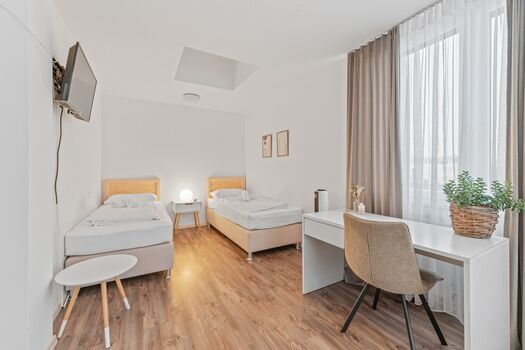 Doppelzimmer mit Einzelbetten 