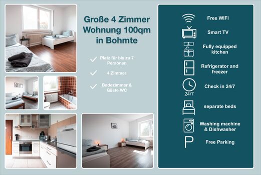 ❤️Wohlfühlen in 100qm Wohnungen in Bohmte - Hunteburg❤️