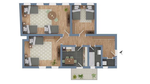 CosyHomes24 (GE10b) • Parkplatz • Balkon • Highspeed Wifi Foto 4