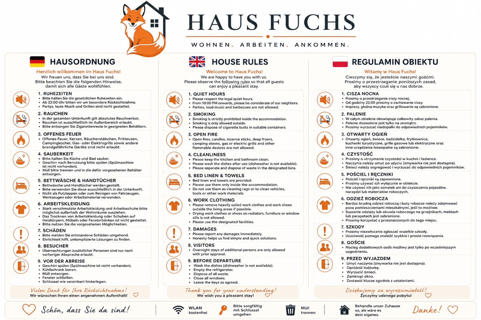 Hausordnung * Houserules