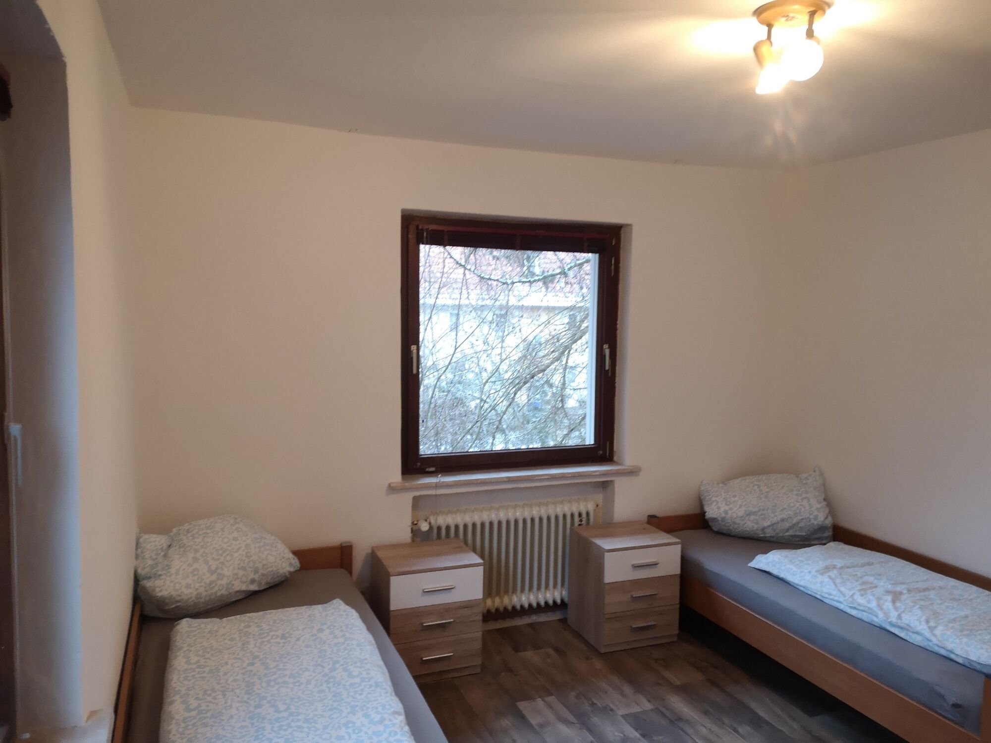 Zimmer mit 3 Einzelbetten 