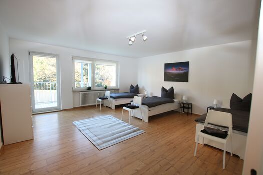 Schlafzimmer, 3 Einzelbetten