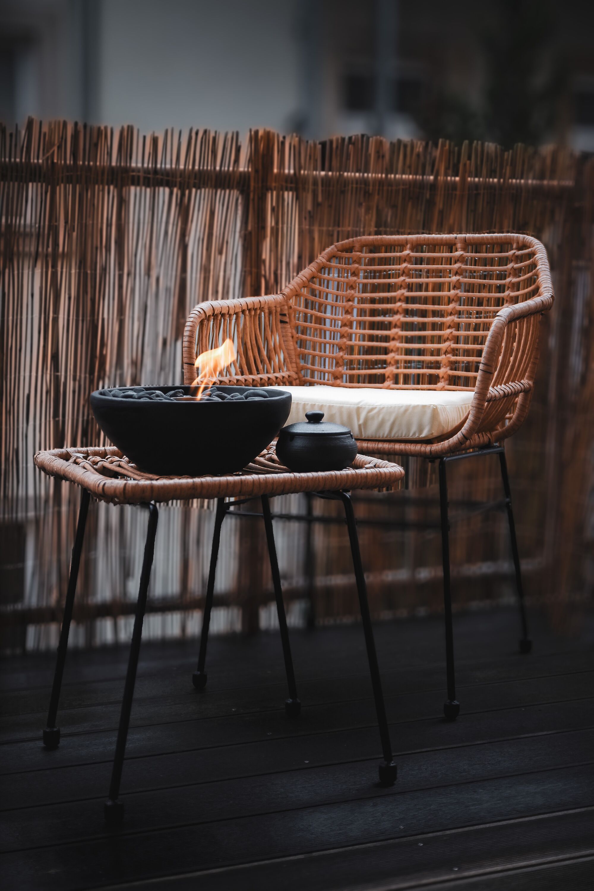 Tischkamin für indoor oder outddor optional dazu buchbar