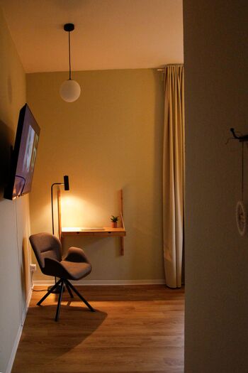 Schlafzimmer Monteurzimmer Unterkunft Wohnung Dresden