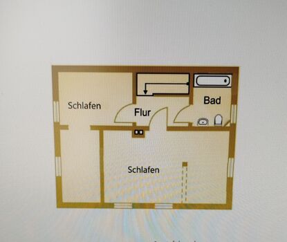 Skizze, dritter Schlafbereich links nicht beschriftet
