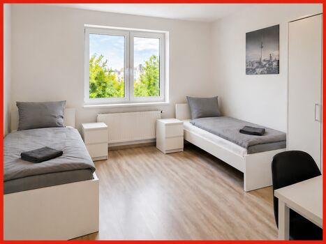 ✋Top Unterkünfte mit Einzelbetten, Bettwäsche, Waschmaschine ✋ Bild 1