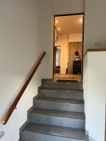 Treppe ins Haus