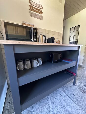 Kaffee, Waasserkocher, Mikrowelle, Toaster