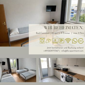 F&E // Moderne Unterkunft in Bad-Cannstatt nahe Wasengelände Bild 1