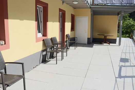 Wohnung am Bach - Terrasse