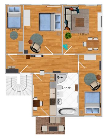 Ferienwohnung im 1. OG für bis zu 8 Personen Foto 2